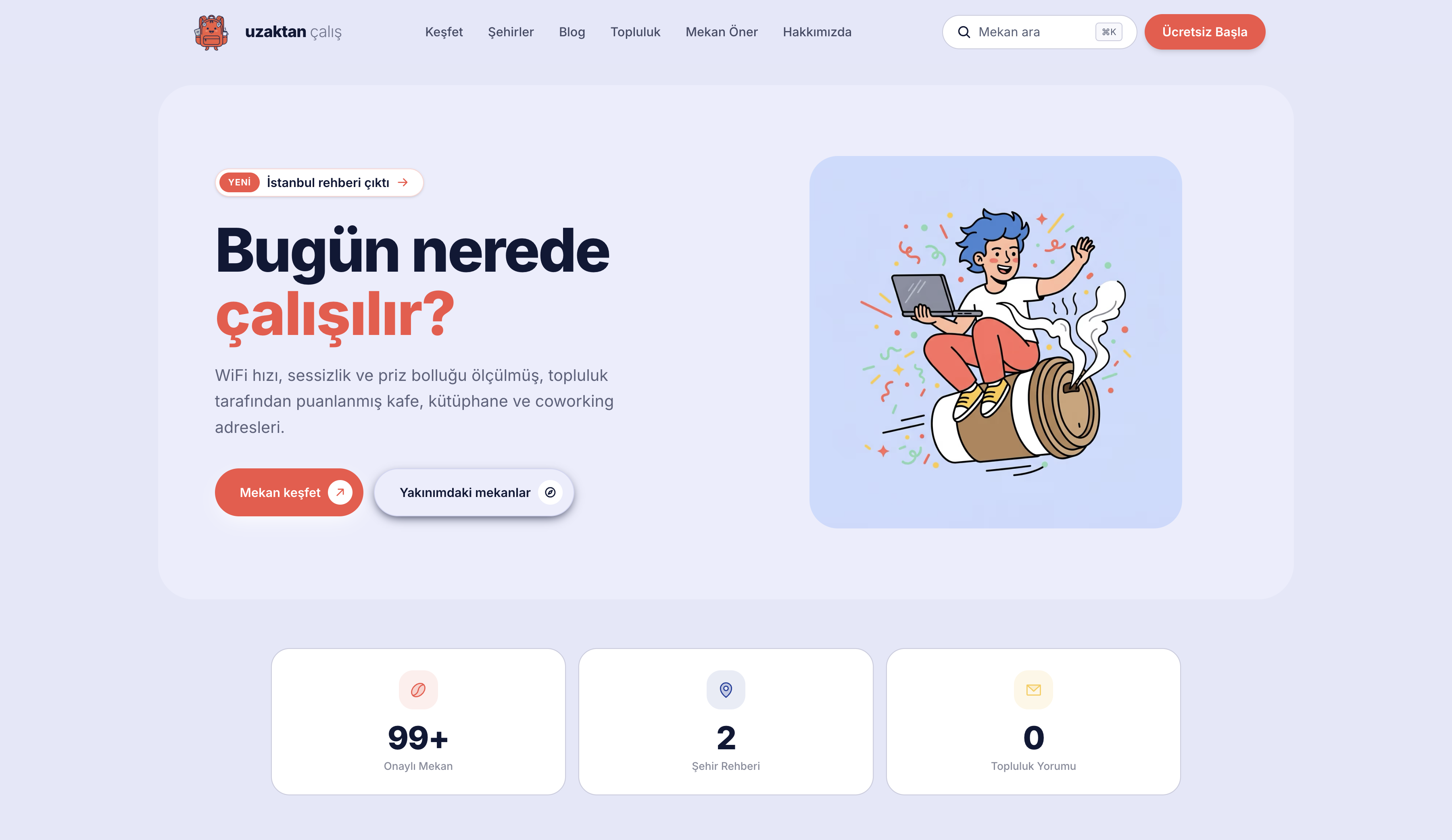 Screenshot of Uzaktan Çalış website
