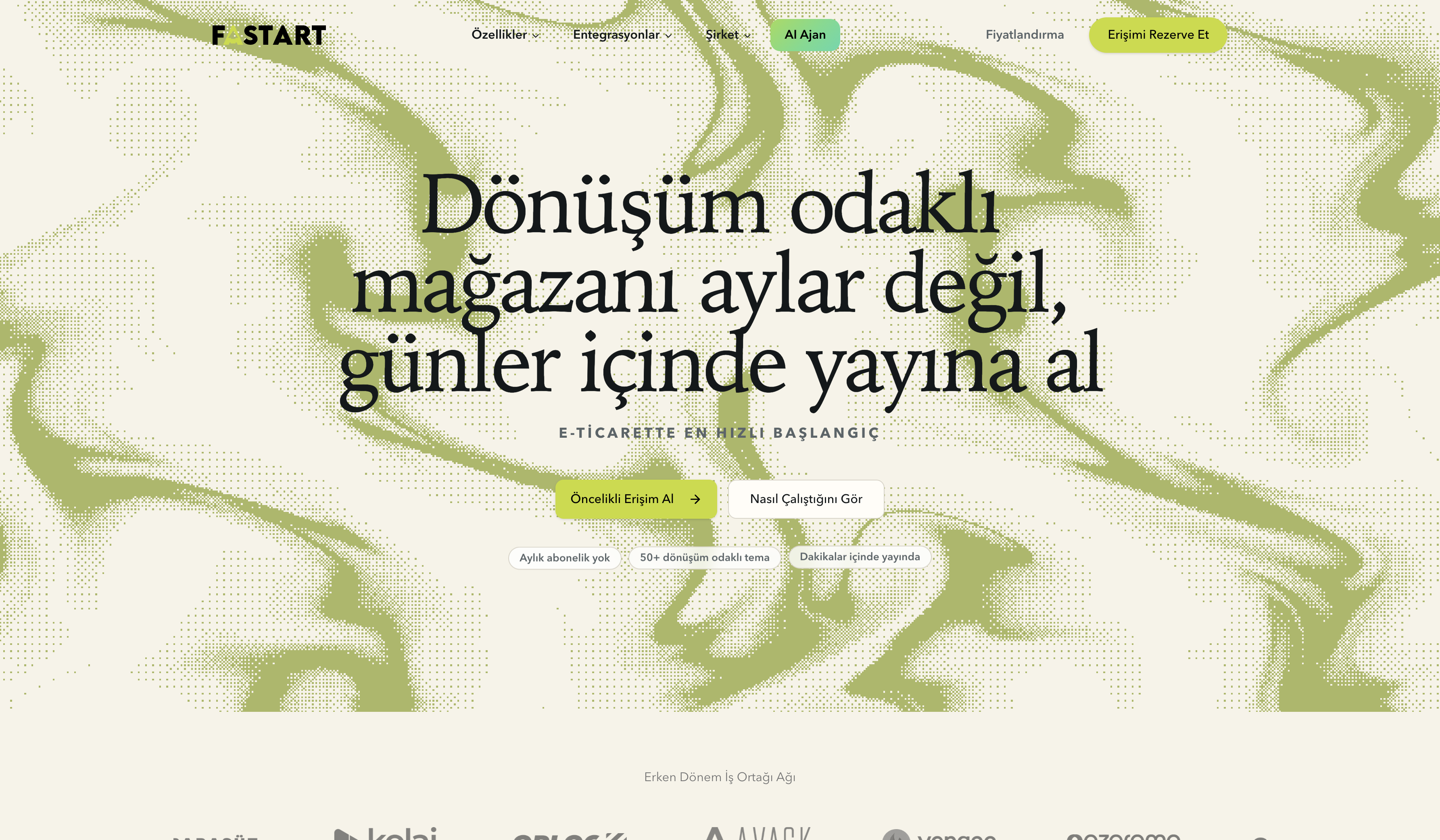 Screenshot of FaStart website