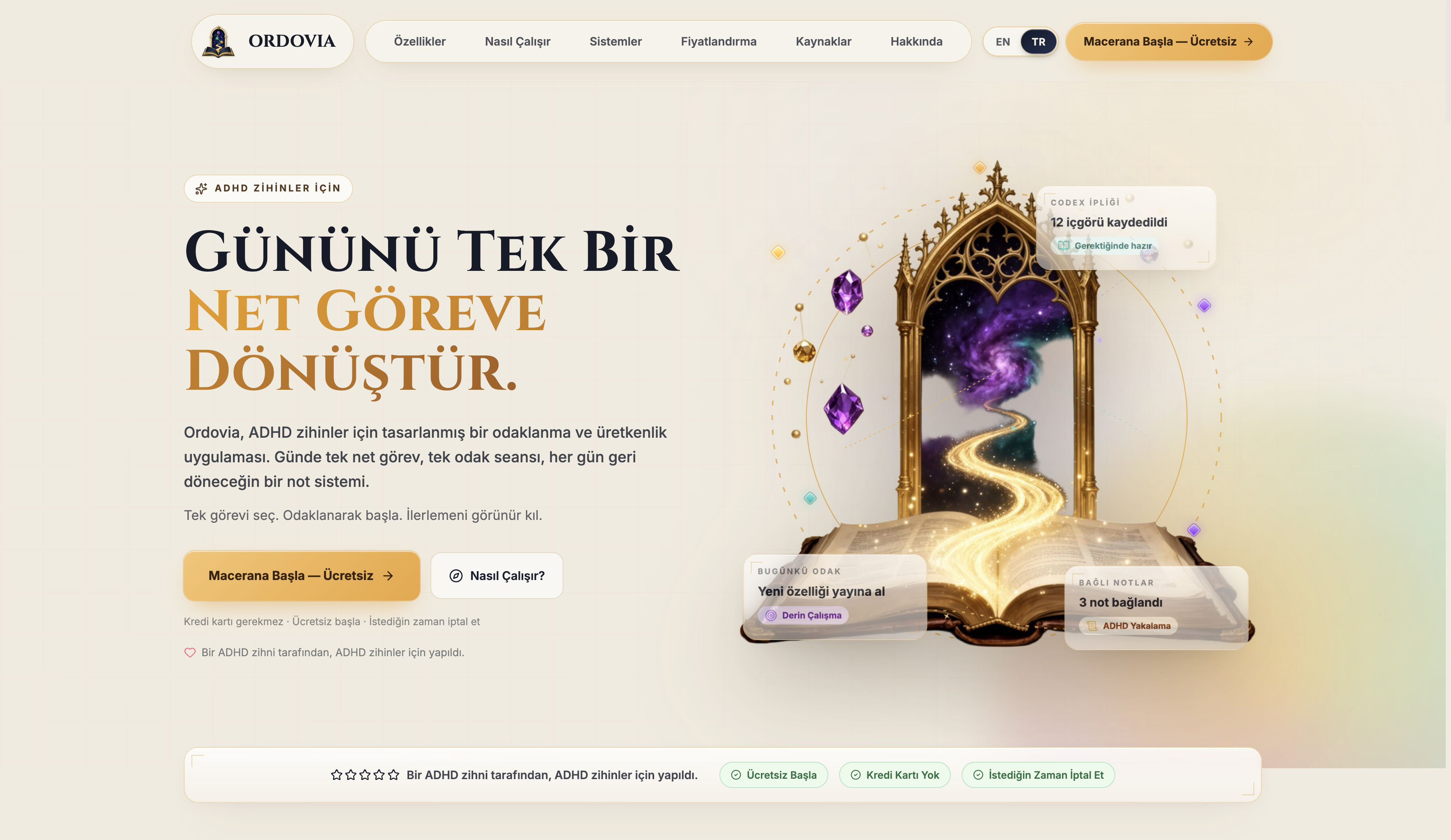 Screenshot of Ordovia website